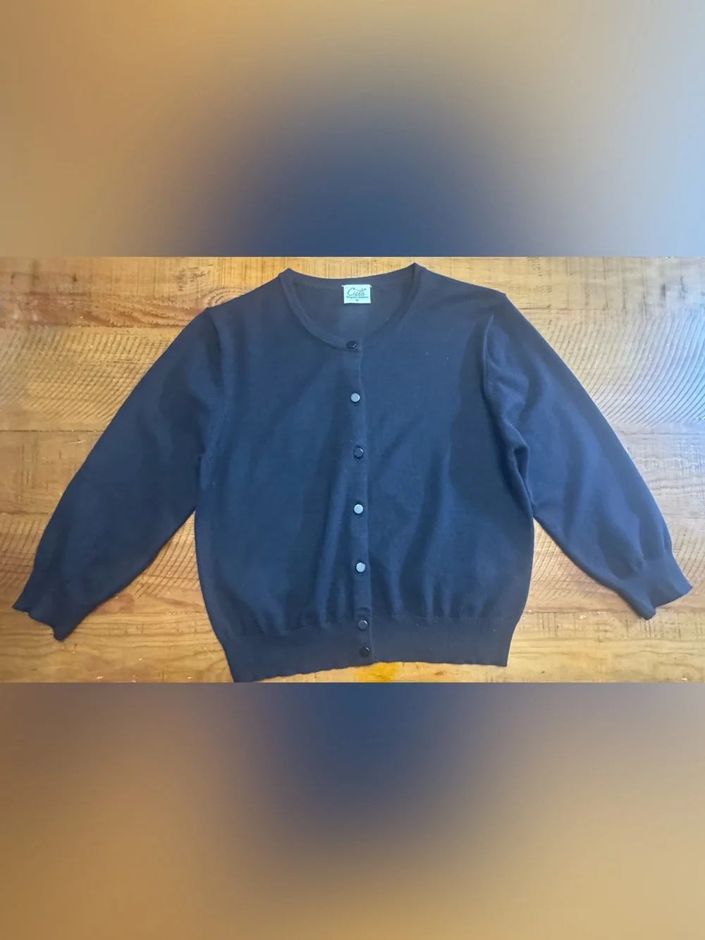 Ciate Black Button-Front Women's Cardigan